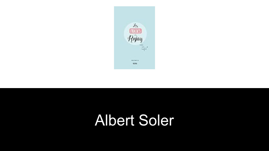 libros de Albert Soler