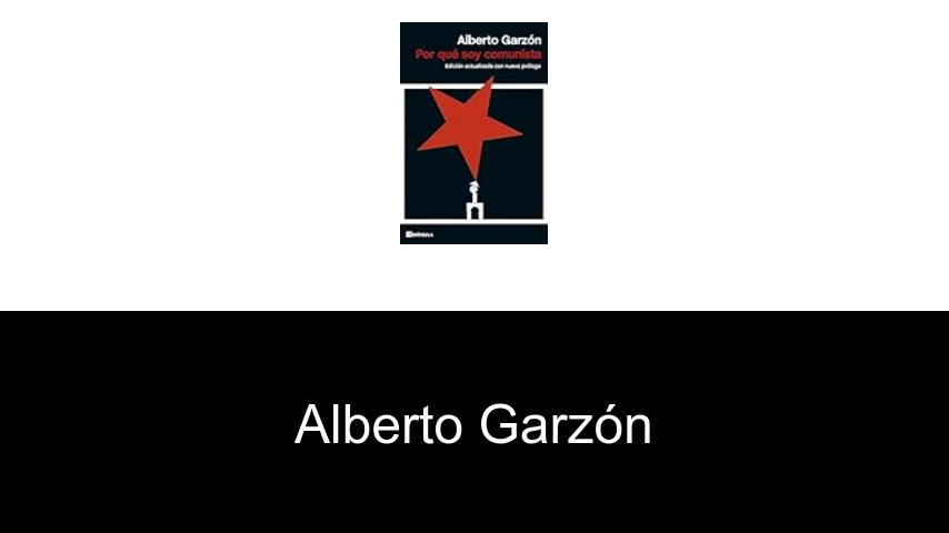 libros de Alberto Garzón