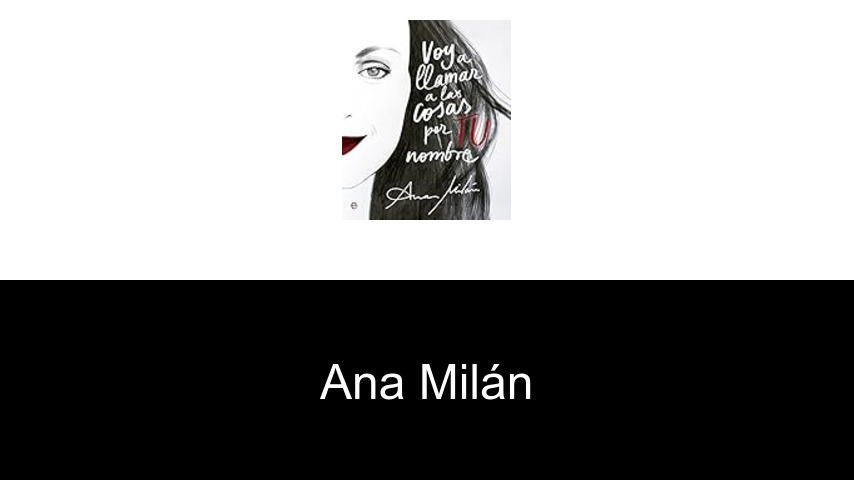 libros de Ana Milán