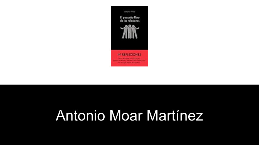 libros de Antonio Moar Martínez