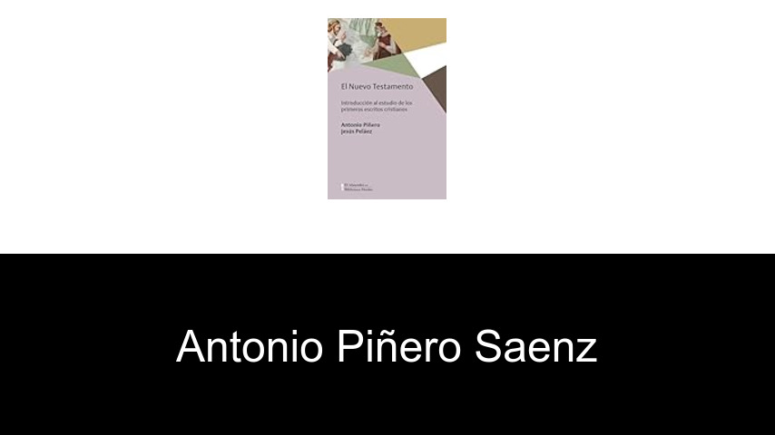 libros de Antonio Piñero Saenz