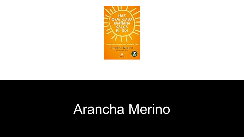 libros de Arancha Merino