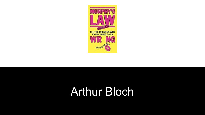 libros de Arthur Bloch