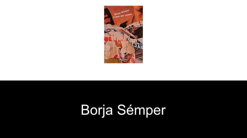 libros de Borja Sémper