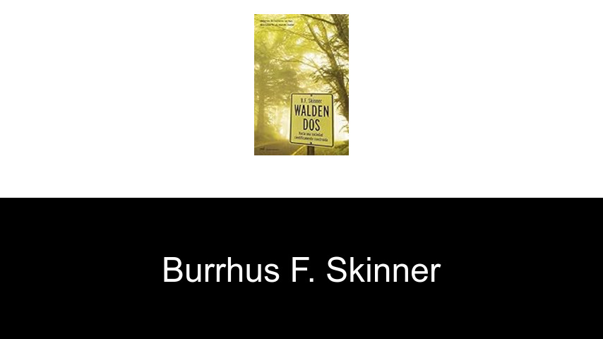 libros de Burrhus F. Skinner