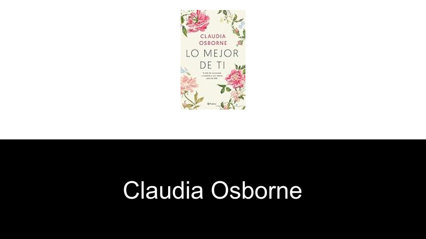 libros de Claudia Osborne