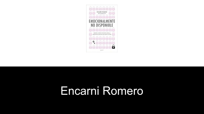 libros de Encarni Romero