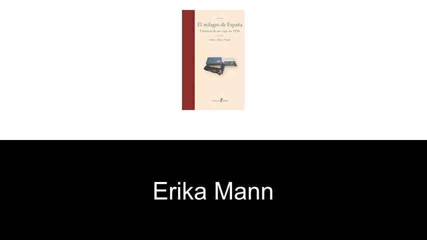 libros de Erika Mann
