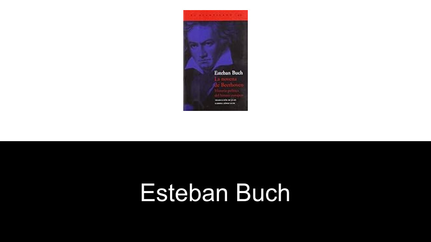 libros de Esteban Buch