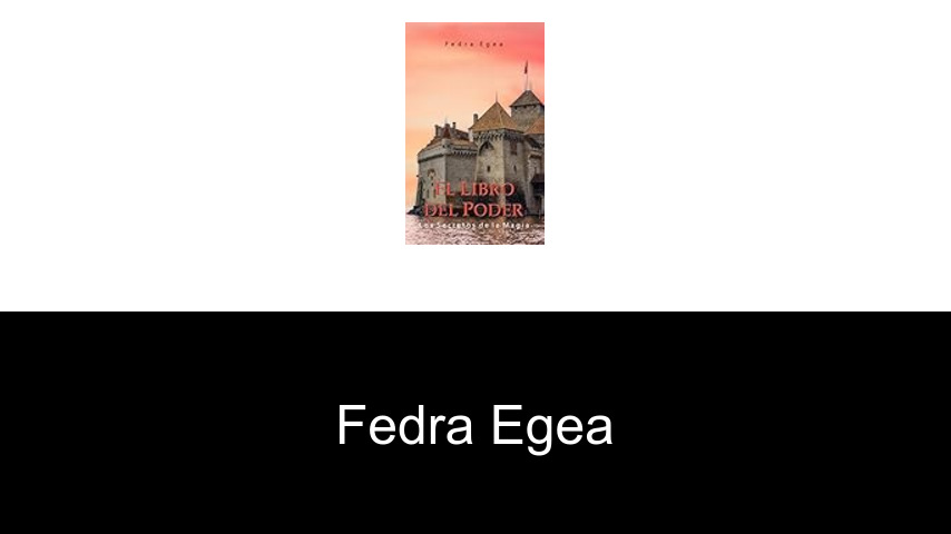 libros de Fedra Egea