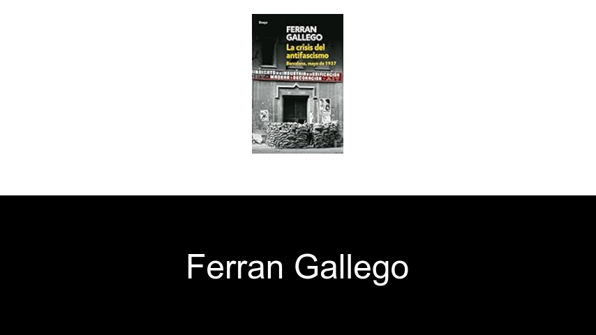 libros de Ferran Gallego