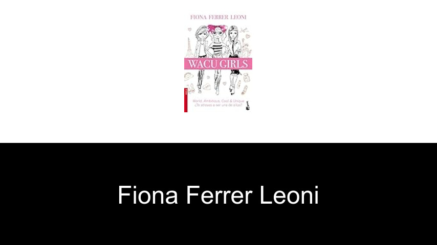libros de Fiona Ferrer Leoni
