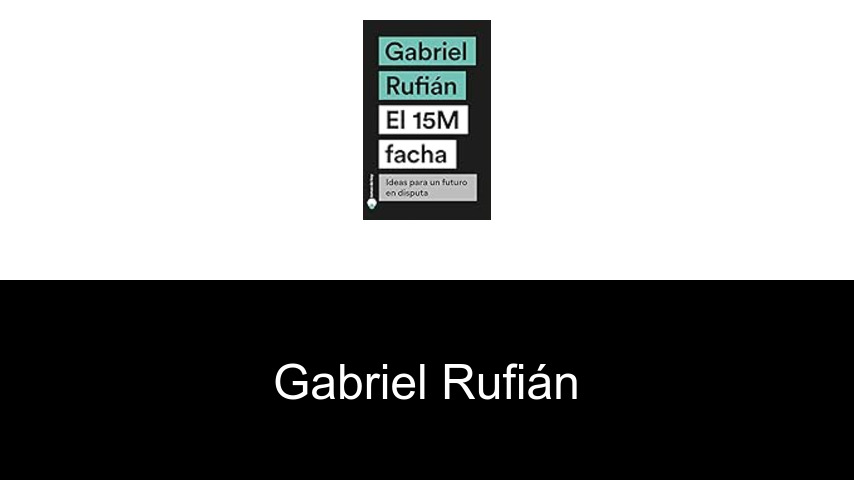 libros de Gabriel Rufián