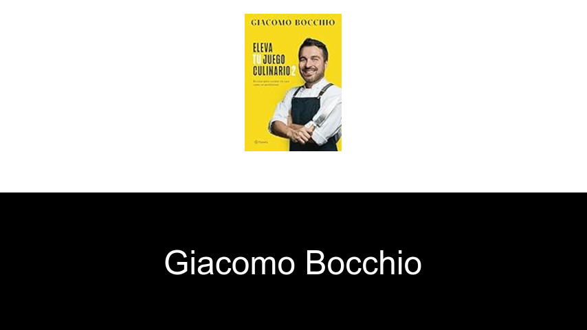 libros de Giacomo Bocchio