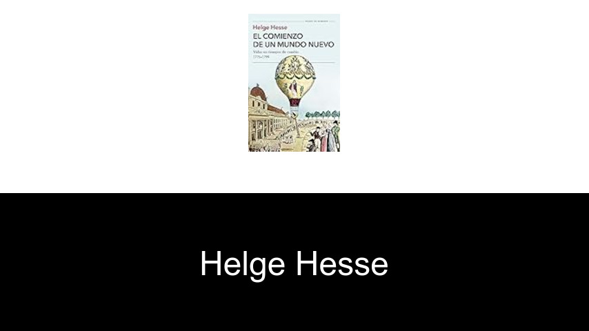 libros de Helge Hesse