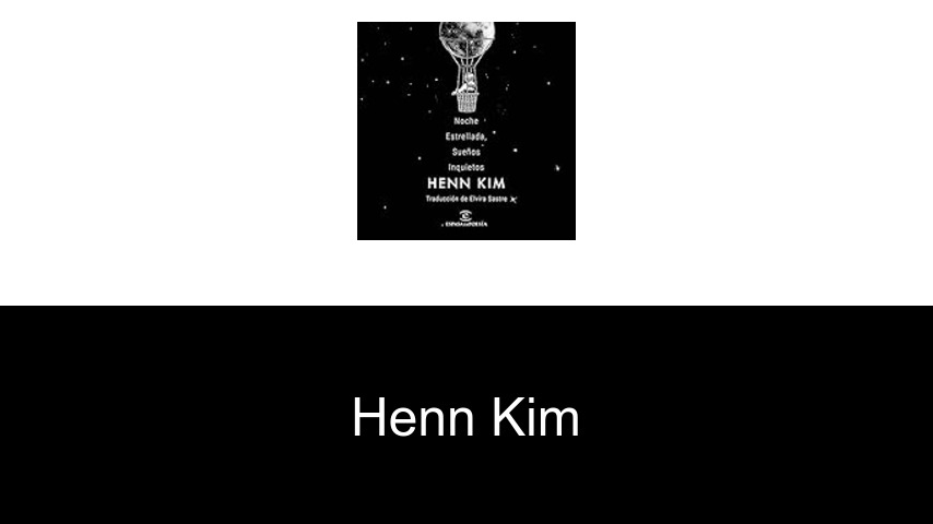 libros de Henn Kim