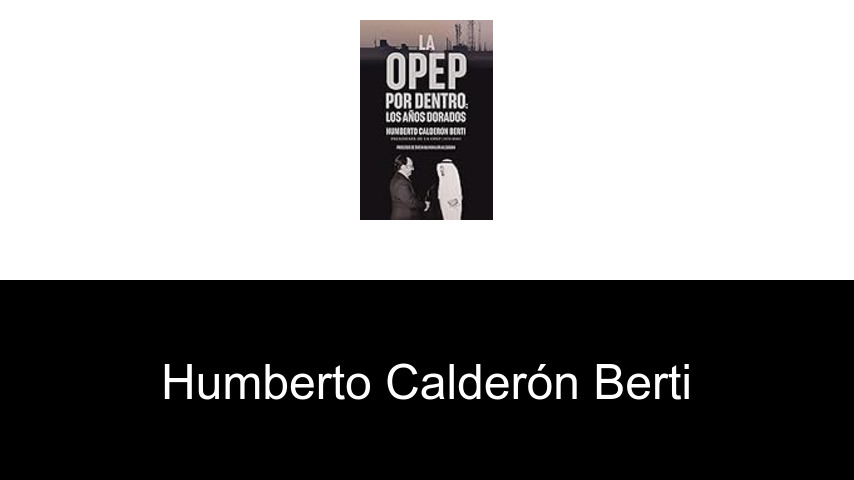 libros de Humberto Calderón Berti