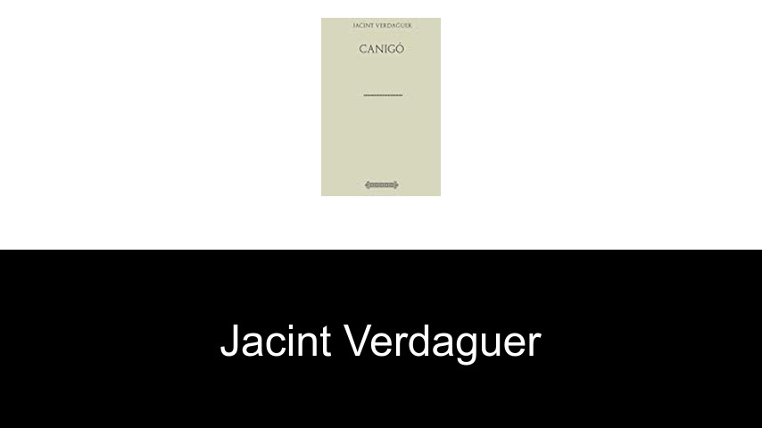 libros de Jacint Verdaguer