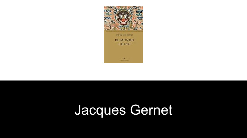 libros de Jacques Gernet