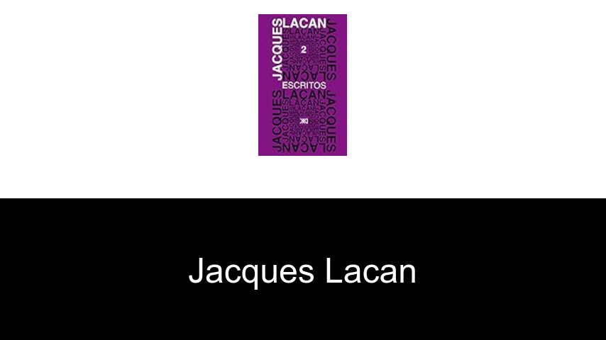 libros de Jacques Lacan