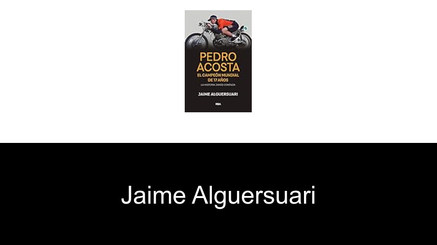 libros de Jaime Alguersuari