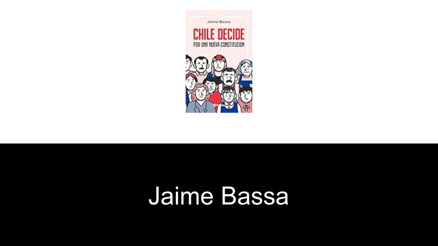 libros de Jaime Bassa