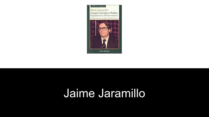 libros de Jaime Jaramillo