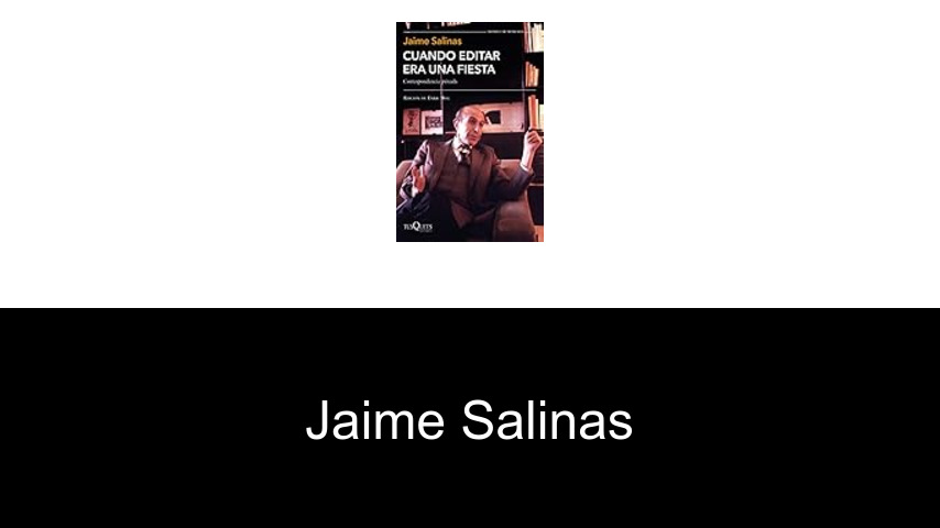 libros de Jaime Salinas