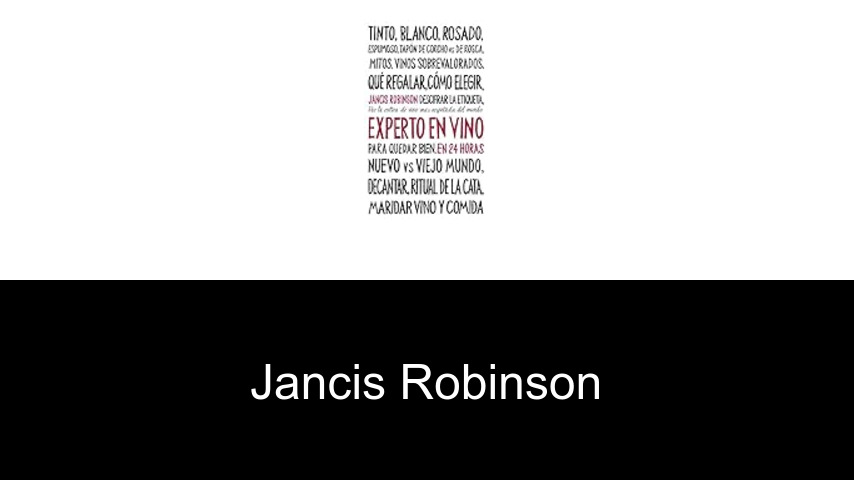 libros de Jancis Robinson