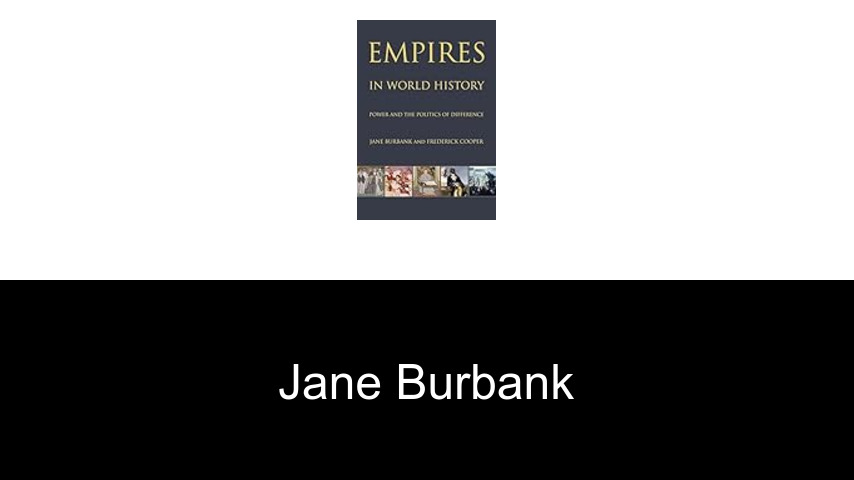 libros de Jane Burbank