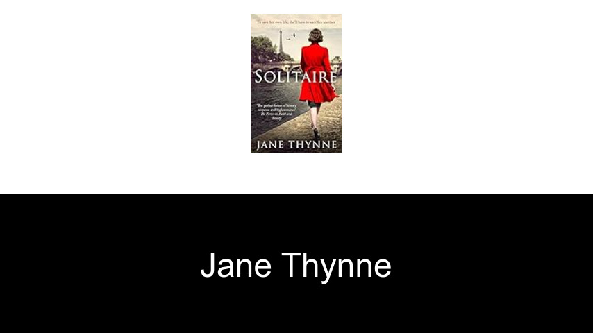 libros de Jane Thynne