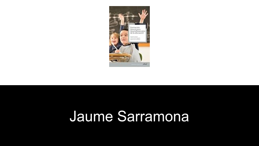libros de Jaume Sarramona