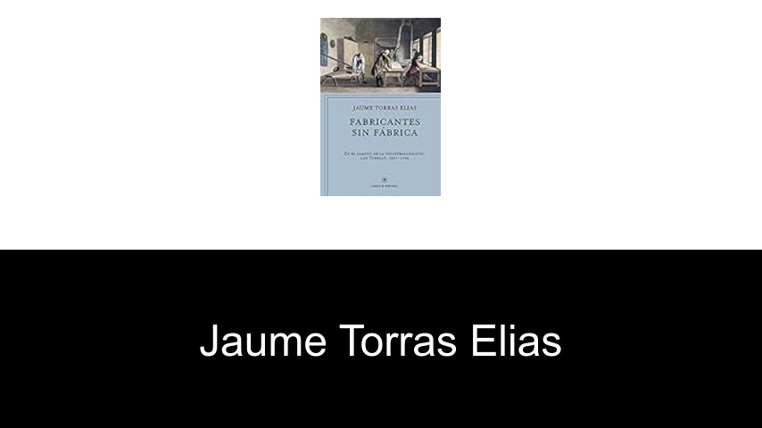 libros de Jaume Torras Elias