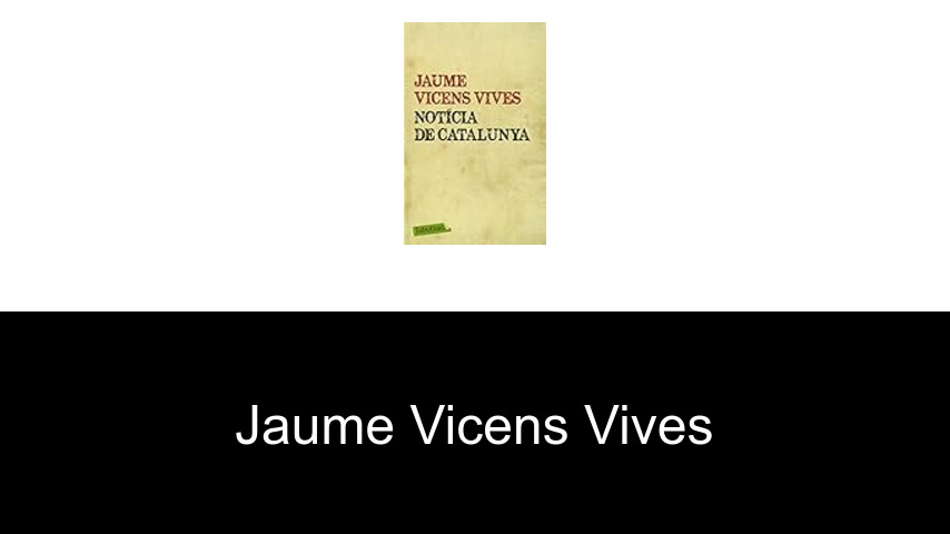 libros de Jaume Vicens Vives