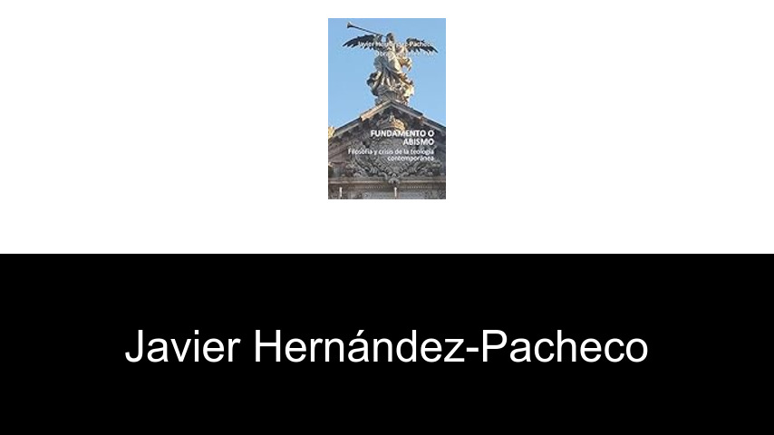 libros de Javier Hernández-Pacheco