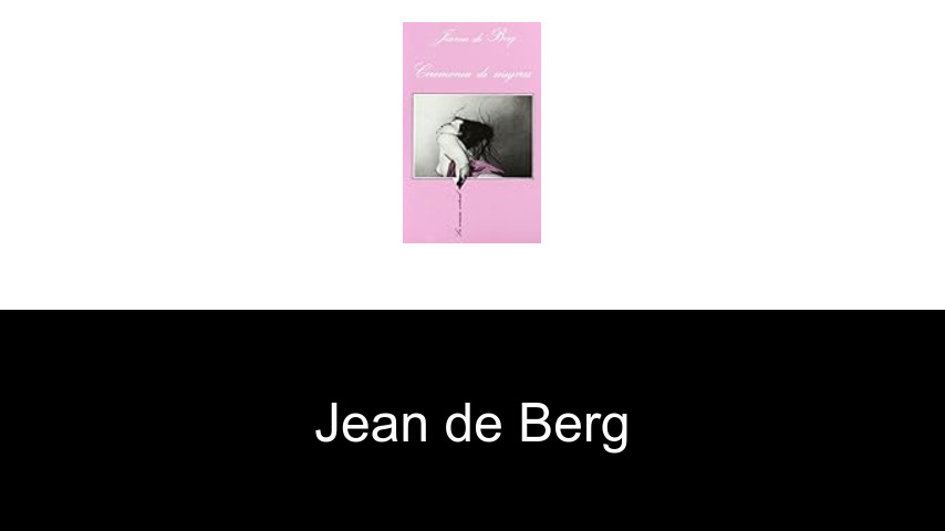 libros de Jean de Berg