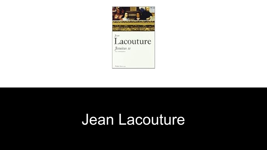 libros de Jean Lacouture