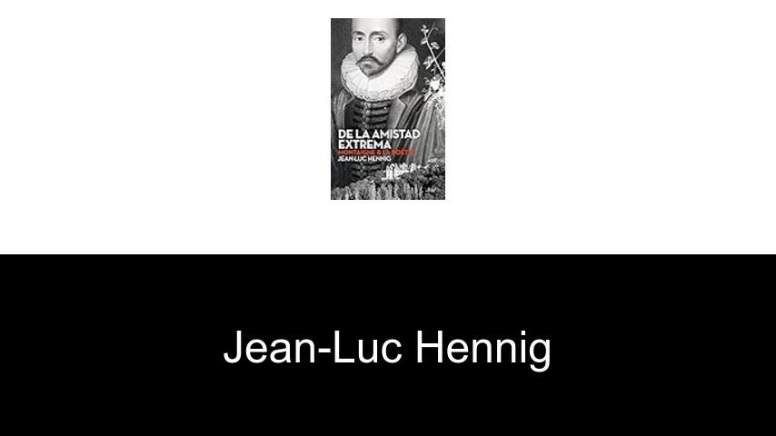libros de Jean-Luc Hennig