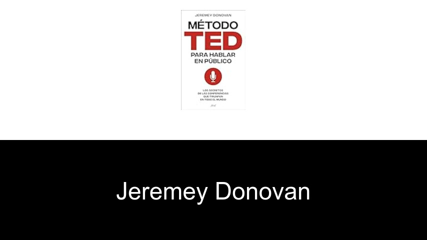 libros de Jeremey Donovan
