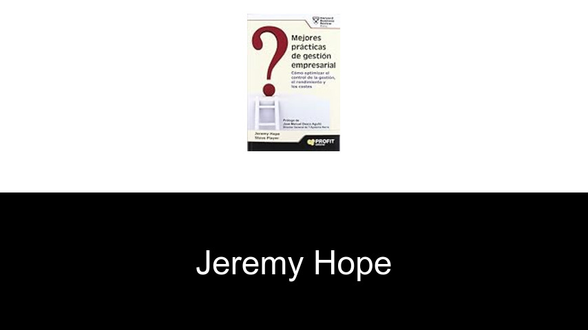 libros de Jeremy Hope