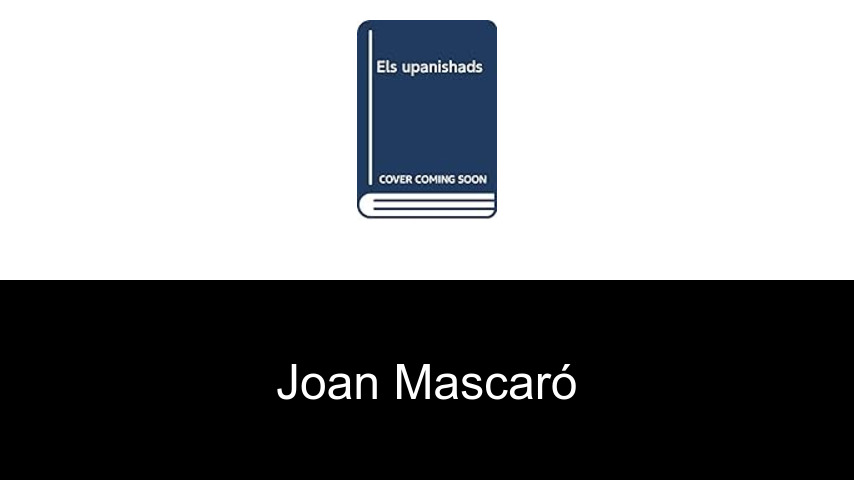 libros de Joan Mascaró