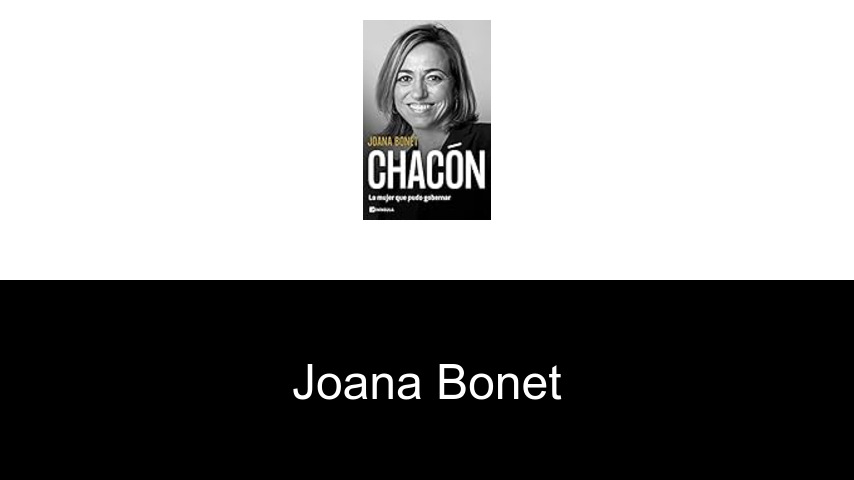 libros de Joana Bonet