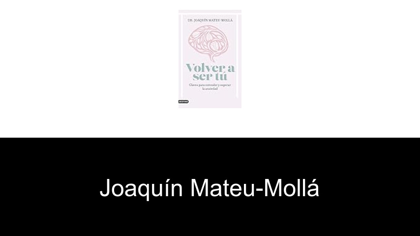 libros de Joaquín Mateu-Mollá