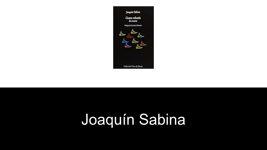 libros de Joaquín Sabina