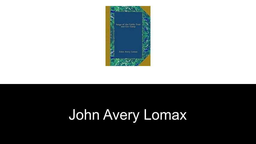 libros de John Avery Lomax