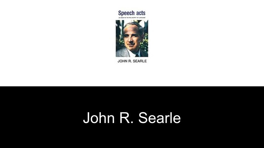 libros de John R. Searle