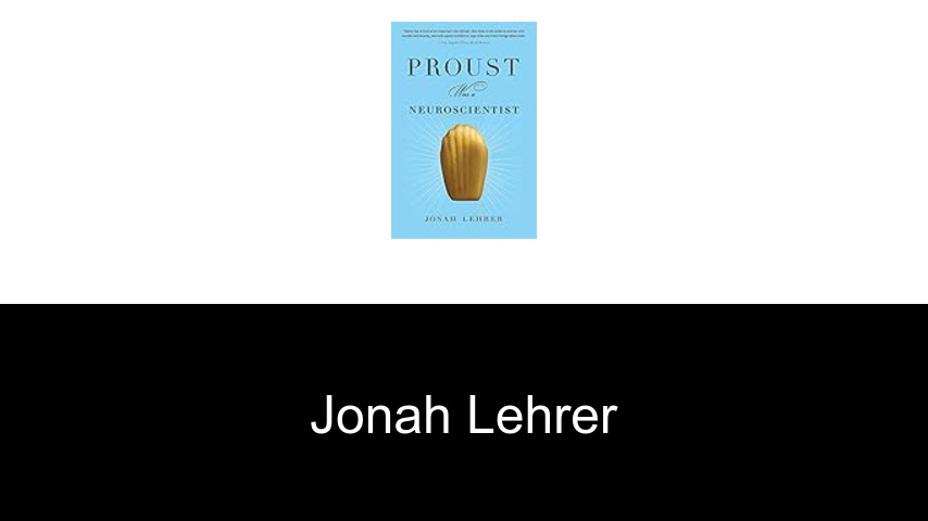 libros de Jonah Lehrer