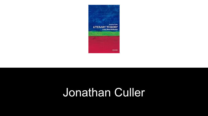 libros de Jonathan Culler