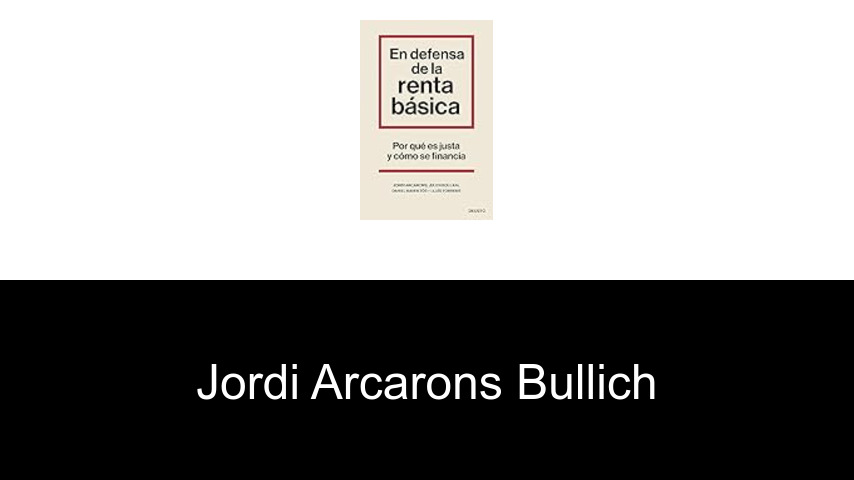 libros de Jordi Arcarons Bullich