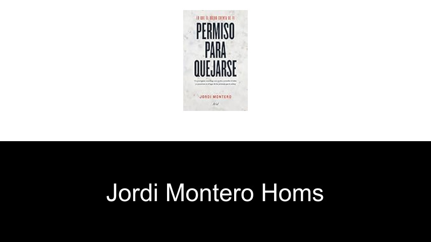 libros de Jordi Montero Homs